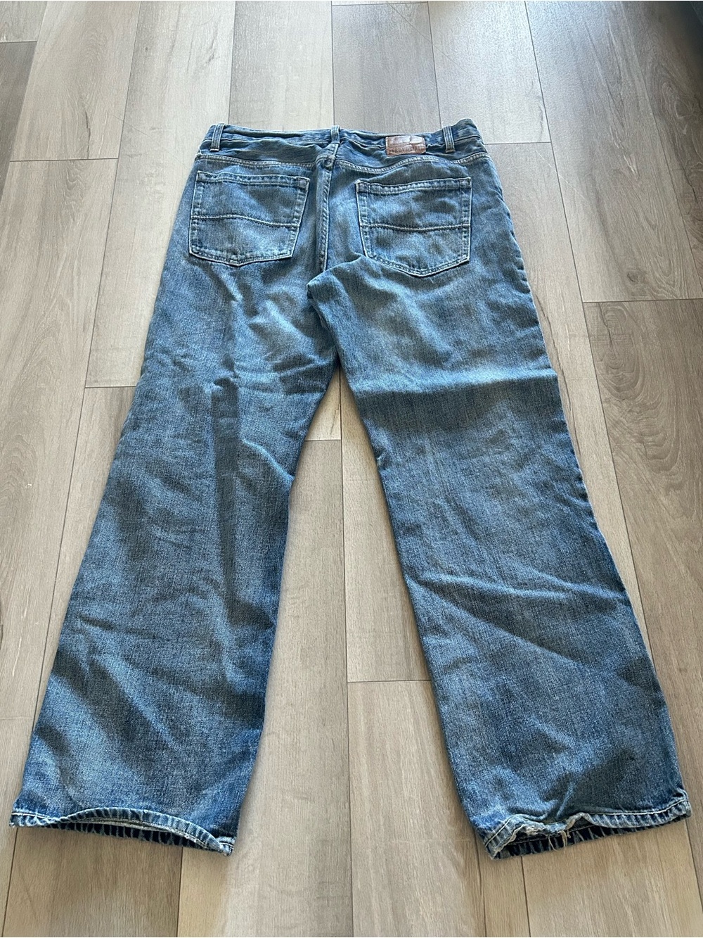 Vintage Y2K Aeropostale Faded Light Wash Straight Leg Baggy Jeans 36x32